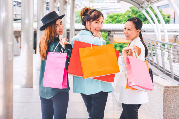 Women enjoying a shopping trip